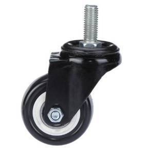 Atacado Castor Wheel Fabricante Lean Pipe Rack Rolo Industrial Roda <span class=keywords><strong>Caster</strong></span> Preto com M10 Rosca Stem - Product Image 2