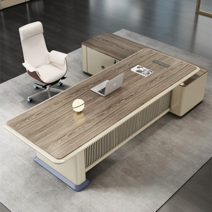 Ufficio del capo Set completo della scrivania del direttore generale semplice e moderna scrivania del capo mobili da ufficio - Product Image 1