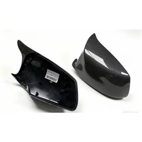 Coques de rétroviseurs en ABS à motif carbone noir brillant pour BMW Série 5 F10 F11 F18 520i 525i 530i 535i 2012-2016