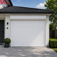 Porte à enroulement personnalisée d'usine d'origine avec finition anti-oxydation et mécanisme de verrouillage sécurisé pour porte de garage en aluminium
