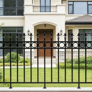 Clôture en aluminium pour maison, 4 pieds, 5 pieds, 6 pieds, 8 pieds, clôture métallique bon marché, clôture de jardin, clôture de périmètre - Product Image 1