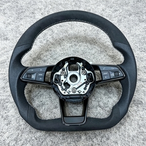 Volante de Cuero Perforado Completo para <span class=keywords><strong>Audi</strong></span> A3, 8V A4 A5 <span class=keywords><strong>A6</strong></span> C6 A7 A8 C7 C8 A8 S3 S4 S5 S6 B8 Rs3 Rs5 Rs6 Rs7 Q3 Q5 Q7 - Product Image 3