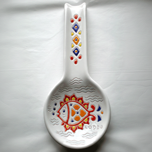 Poggiaoggetti in Silicone con Base in metallo porta cucchiaio da cucina e fermagli - Product Image 1