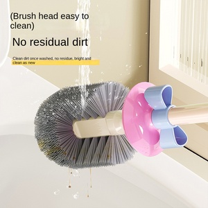 Spazzola per WC in Plastica con Manico Lungo, Nuova Spazzola per Pulizia del Bagno dal Design Elegante - Product Image 4