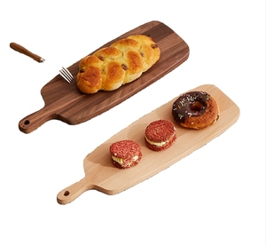 卸売工場カスタムキッチンブランク厚い木製まな板ブロックスマートウッドアカシアブラックウォールナットまな板