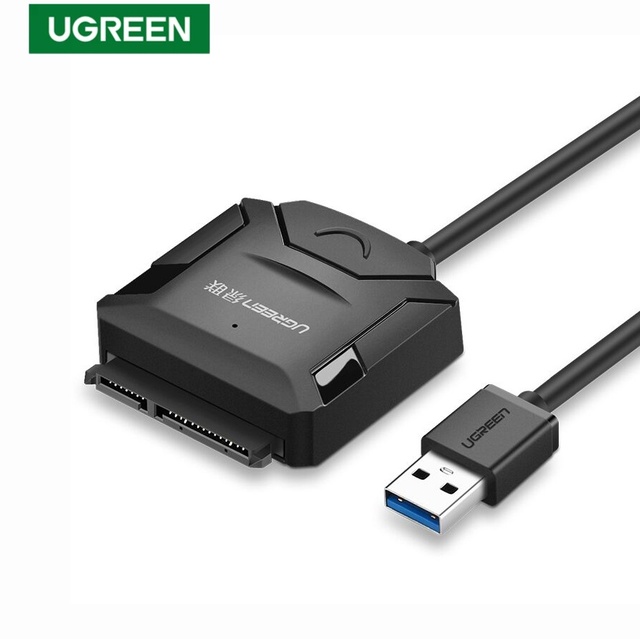UGREEN CR108 SATA to USB 3.0 Adapter Cable 3.5 2.5 Inch SSD HDD SATA Hard Drive Disk Converter Support UASP with Charging port