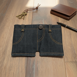 बोशिहो मिनी विंटेज डेनिम वॉलेट पोर्टेबल मनी क्लिप के साथ फोल्डेबल मनी क्लिप फोल्डेबल - Product Image 6