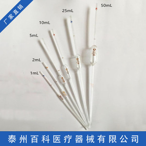 Pipetas de Vidrio para Laboratorio, 1, 2, 3, 5, 10, 15, 20, 25, 50, 100 ml, Etiqueta Individual - Product Image 5