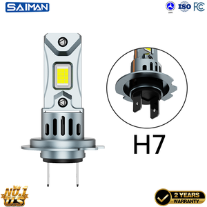 SAIMAN Mini 80W 10000LM <span class=keywords><strong>Bombillas</strong></span> LED H7 de Alta Calidad con Diseño 1:1, Ajuste Universal, Fácil Instalación, 24 Meses de Garantía - Product Image 3