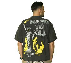 T-shirt da uomo in cotone 100% di alta qualità a maniche corte in stile Hip Hop stampato con carattere lavorato a maglia all'ingrosso <span class=keywords><strong>Online</strong></span> - Product Image 3