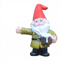 Nouvelle Sculpture Artisanale en Résine de Noël, Gnome de Noël pour Deux Personnes, Style Dessin Animé, Décoration de Bureau, Cadeaux Transfrontaliers
