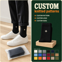 Chaussettes de luxe en tricot pour hommes, emballage en vrac, broderie, chaussettes de sport de marque, chaussettes athlétiques en coton personnalisées avec logo
