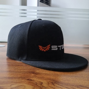 Acrylic 6 Bảng Điều Chỉnh Snapback Mũ Tùy Chỉnh Thêu Logo Mũ Hip Hop Phẳng Mũ vành - Product Image 4