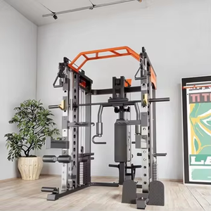 Equipo de gimnasio en casa Smith, máquina, sistema de <span class=keywords><strong>polea</strong></span>, estante de sentadillas, <span class=keywords><strong>barra</strong></span> de tracción para ejercicio de la parte superior del cuerpo, incluida la funcionalidad del brazo del pecho - Product Image 5