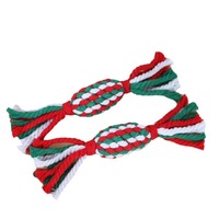 Jouet pour chien en corde de coton en forme d'animal : Combo hérisson, canard et anneau pour chiot – Vente en gros