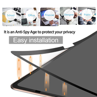 Protecteur d'écran anti-espion écologique avec colle lavable lisse au toucher pour IPad et Macbook