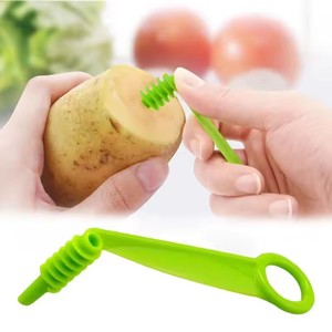 Potato Spiral Cutter Manual Roller French Fry Cutter Making Twist Shredder Grater Kitchen Gadget Cooking <b>Tools</b> <b>Vegetable</b> Slicer - Product Image 5
