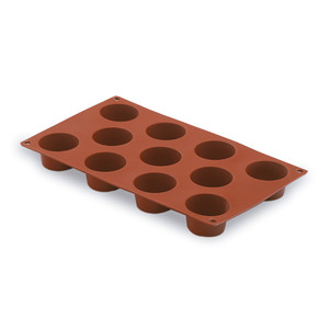 Stampo per mini muffin Pastryflex a 11 cavità, teglia antiaderente per cupcake e muffin - Product Image 1
