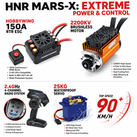 HNR H9901 MARS-X Camion monstre RC brushless 6S à l'échelle 1/8, vitesse maximale de 56+ MPH, voiture tout-terrain, Hobbywing 150A ESC, servo 25KG, RTR