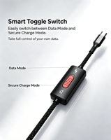 Câble de charge USB-C PD60W sécurisé en gros, câble de données USB-C avec bloqueur de données, protégez la confidentialité de vos données, câble de charge USB-C sécurisé verrouillable