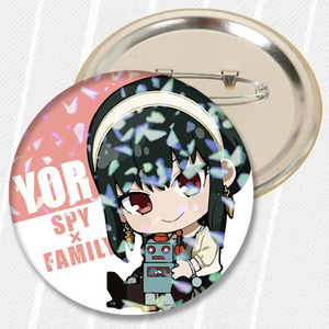 24 Designs 58MM SPY x FAMILY Yor Forger <span class=keywords><strong>Twilight</strong></span> Anpassbare Zubehör-Pins Metallhandwerk Weißblech Anime-Abzeichen Brosche - Product Image 5