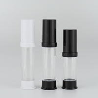 Flacon pulvérisateur sans air, bouteille avec Mini atomiseur, tête blanche, pompe sans air, pour produits cosmétiques, en stock, 5ml ou 10ml, pièces