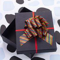 12 pièces/ensemble Noeuds de ruban à tirer de Noël, grands noeuds de ruban de 5 pouces pour emballer les cadeaux de Noël, décoration de panier de fleurs pour fleuriste