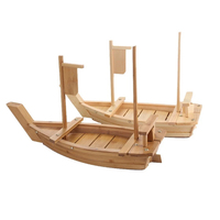 Bateau de service de sushi en bois/bambou avec logo personnalisé, offre spéciale