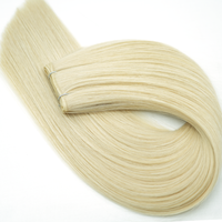 Extensiones de Cabello Virgen Ruso Fino Invisible Genius Weft, Cabello Humano de Doble Trama, Proveedor de Genius Weft