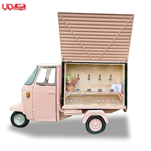 Camion-bar mobile vintage à trois roues, tricycle, tuk-tuk, pour la vente de bière, de champagne, de vin, chariots de mariage - Product Image 6