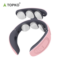 TOPKO-massage intelligent électrique sans fil pour soulager la douleur du cou, massage à impulsion chauffant et vibrant, marque privée