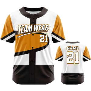 Maillot de baseball personnalisé à manches courtes avec impression numérique et transfert thermique, respirant, pour femme Zp25001 - Product Image 3