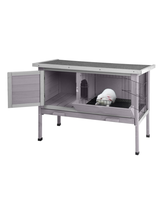 Cage à lapin d'intérieur avec bac en fil métallique, cage à lapin d'extérieur avec plateau extractible personnalisable