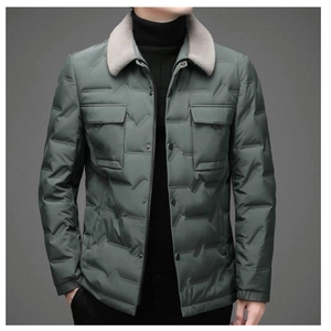 Veste en coton de haute qualité pour hommes avec couche extérieure chaude et épaisse directe de l'Inde - Product Image 2