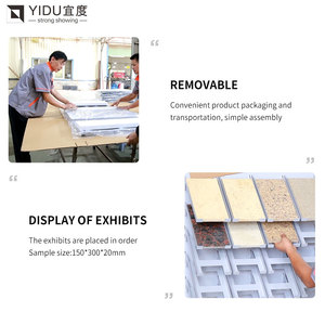 Giá Trưng Bày Đá Thạch Anh Đá Hoa Cương Đá Cẩm Thạch Nhân Tạo Mẫu Khung Kim Loại Để Sàn Đứng Chất Lượng Cao - Product Image 5