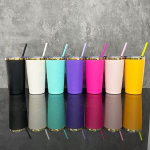 แก้วน้ำสแตนเลสเก็บความร้อนขนาด 20 ออนซ์ รุ่น USA Warehouse เคลือบสีทองด้านล่างแบบกระจกเงา พร้อมฉนวนกันความร้อน - Product Image 2