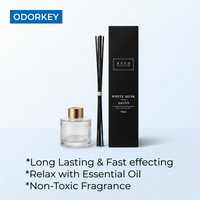 Flacon diffuseur d'aromathérapie 90 ml, longue durée, écologique, non toxique, avec bâtonnets diffuseurs, 30%-50% d'ingrédients actifs