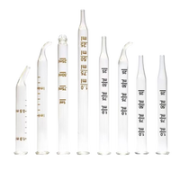 NQFIBER Vente en gros Tubes goutteurs sphériques Tube de verre de laboratoire Pipette Pasteur numérique en verre avec tête d'ampoule en caoutchouc