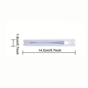 Éventails pliants personnalisés en forme de cœur ou ronds pour peinture DIY, anniversaires, mariages, fêtes – Éventails en papier portables avec poignées en plastique - Product Image 3