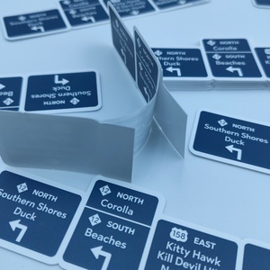 Autocollants imprimés en couleur pour gobelets en papier, livrets, gaufres, hot-dogs, lait, noix, fruits du dragon, résistants, séchage rapide, dessin animé, 160x25mm, faible MOQ, noir - Product Image 5