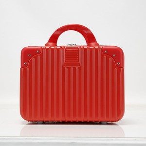 กระเป๋าแต่งหน้าขนาดเล็ก 14 นิ้วกระเป๋าเครื่องสำอางแบบพกพาน้ำหนักเบาพร้อมซิปสีทึบมาการองสีเขียวสำหรับผู้หญิงการจัดเก็บสำหรับการเดินทาง - Product Image 5