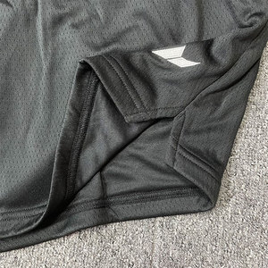 Men's Black Polyester <b>Athletic</b> Shorts Elastic Waist Drawstring Quick Dry Casual Sport Shorts Made in Vietnam - Product Image 6