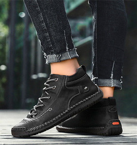 Zapatos de Cuero Personalizados de Moda para Hombre 2022, Zapatos Casuales de Moda, Zapatos de Talla Grande para Hombre - Product Image 1