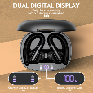 Digitale display handsfree oordopjes met oorhaak, Hifi <span class=keywords><strong>Bass</strong></span>, draadloos, 5.3 IPX5 waterdicht, sport oordopjes - Product Image 3
