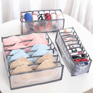 Foldable Underwear Organizer <b>Box</b> Breathable Mesh <b>Drawer</b> <b>Storage</b> Bags With Dividers Clothes Bra Socks Home Travel Organizer - Product Image 3