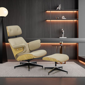 Silla de Oficina Ejecutiva Ergonómica de Cuero con Respaldo Alto y Soporte Lumbar, Giratoria, para Oficina - Product Image 1
