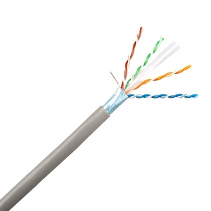 1000Mbps PVC Áo khoác cat6A Cat6 trong nhà ngoài trời u/FTP FTP Mạng Cáp 100m/305m 0.51 mét FTP LAN Cáp với Messenger - Product Image 2