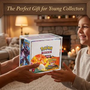 Protecteur de boîte de boosters Pokémon en acrylique moderne de qualité supérieure, aimants N52 de précision sur les bords latéraux, fermeture sécurisée à 6 aimants, revêtement UV haute performance - Product Image 4
