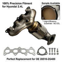 Collecteur d'échappement avec catalyseur pour Hyundai Santa Fe Sport Kia Sorento 2.4L 2013-2016 OE 28510-2G400 285102G400 Ajustement direct
