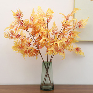 O-X0206 Fleurs De Mariage Faux Herbe Plantes Artificielle <span class=keywords><strong>Fougère</strong></span> Feuilles <span class=keywords><strong>D</strong></span>'<span class=keywords><strong>ornement</strong></span> Artificielle Verdure laisse Souches Pour la <span class=keywords><strong>D</strong></span>écoration De Mariage - Product Image 3